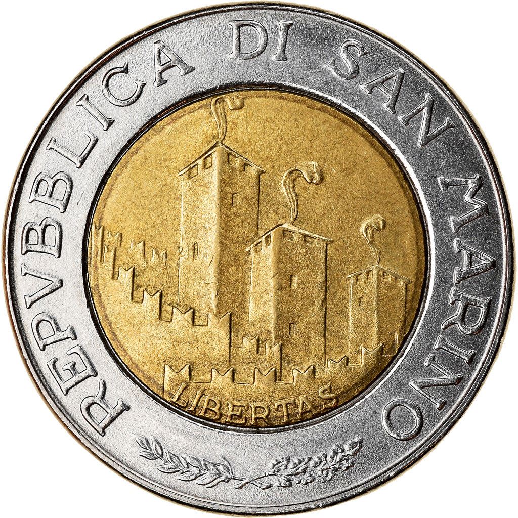 San Marino | 500 Lire Coin | Adveniat Regnum Viri | Km:301 | 1993