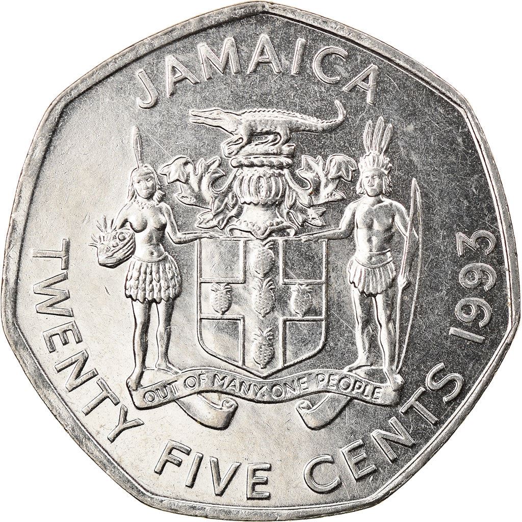 Jamaica Coin | 25 Cents Coin | Marcus Garvey | KM147 | 1991 - 1994