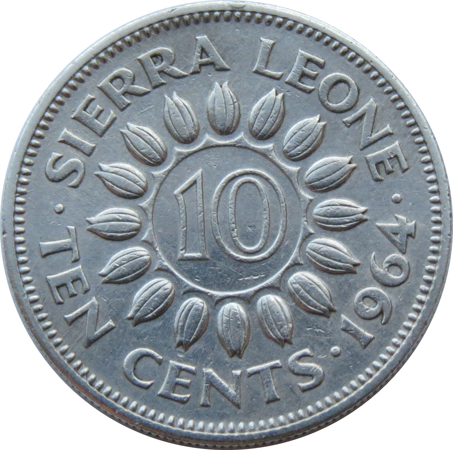 シエラレオネ 10セント硬貨 | サー・ミルトン・マーガイ | KM19