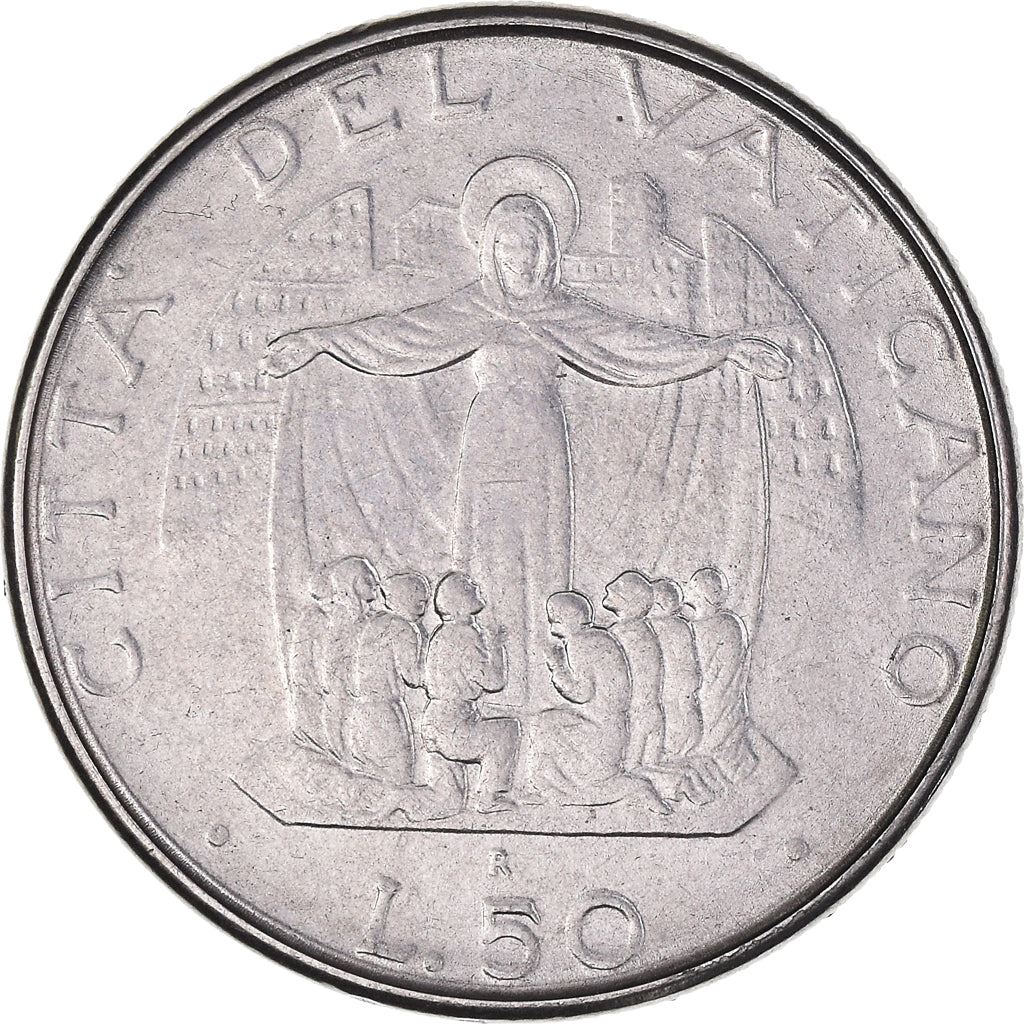Vatican City | 50 Lire Coin | Virgin Mary | Km:201 | 1987