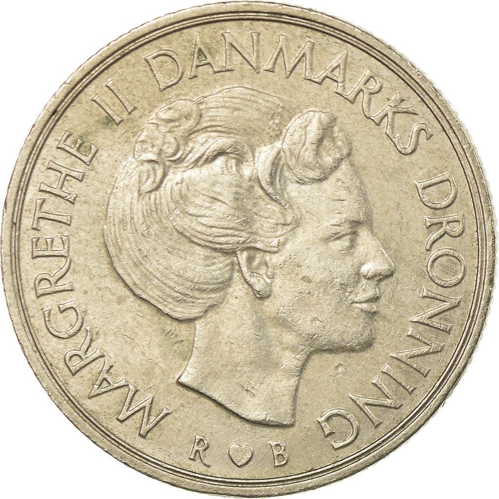 Denmark | 1 Krone Coin | Margrethe II | Km:862 | 1973 - 1989