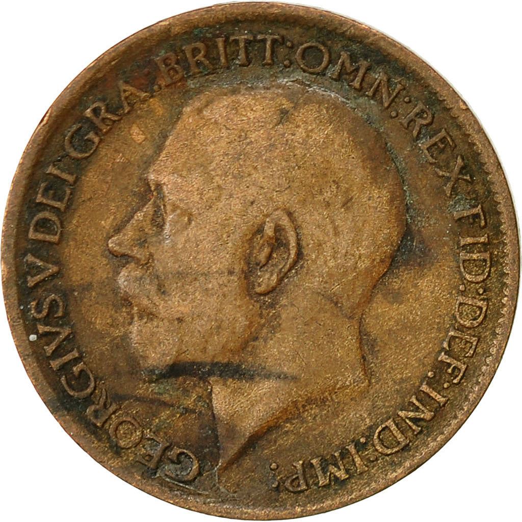 United Kingdom | 1 Farthing Coin | George V | Km:808 | 1911 - 1925