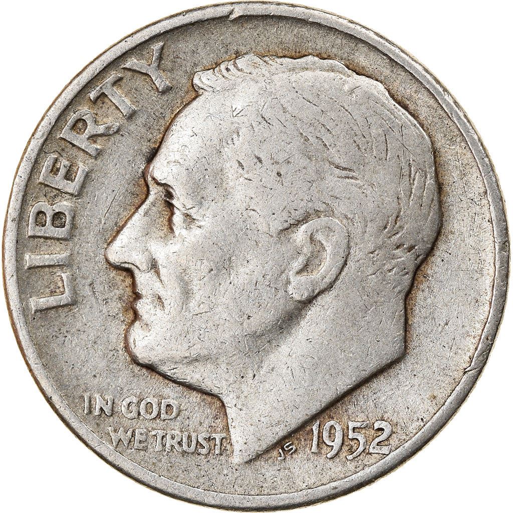 アメリカ合衆国 | 1ダイム硬貨 | フランクリン・D・ルーズベルト | KM:195 | 1946年 - 1964年