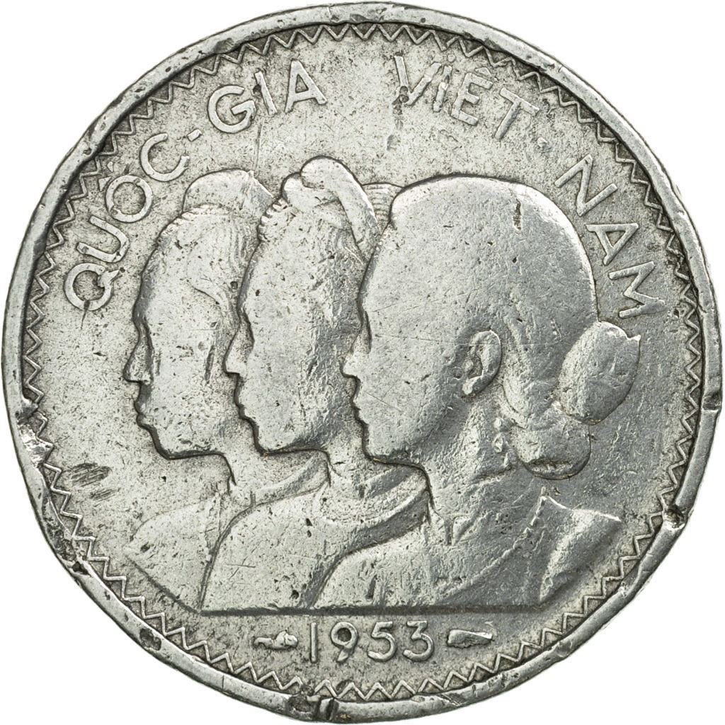 South Vietnam | 20 Su Coin | Rice plant | Km:2 | 1953