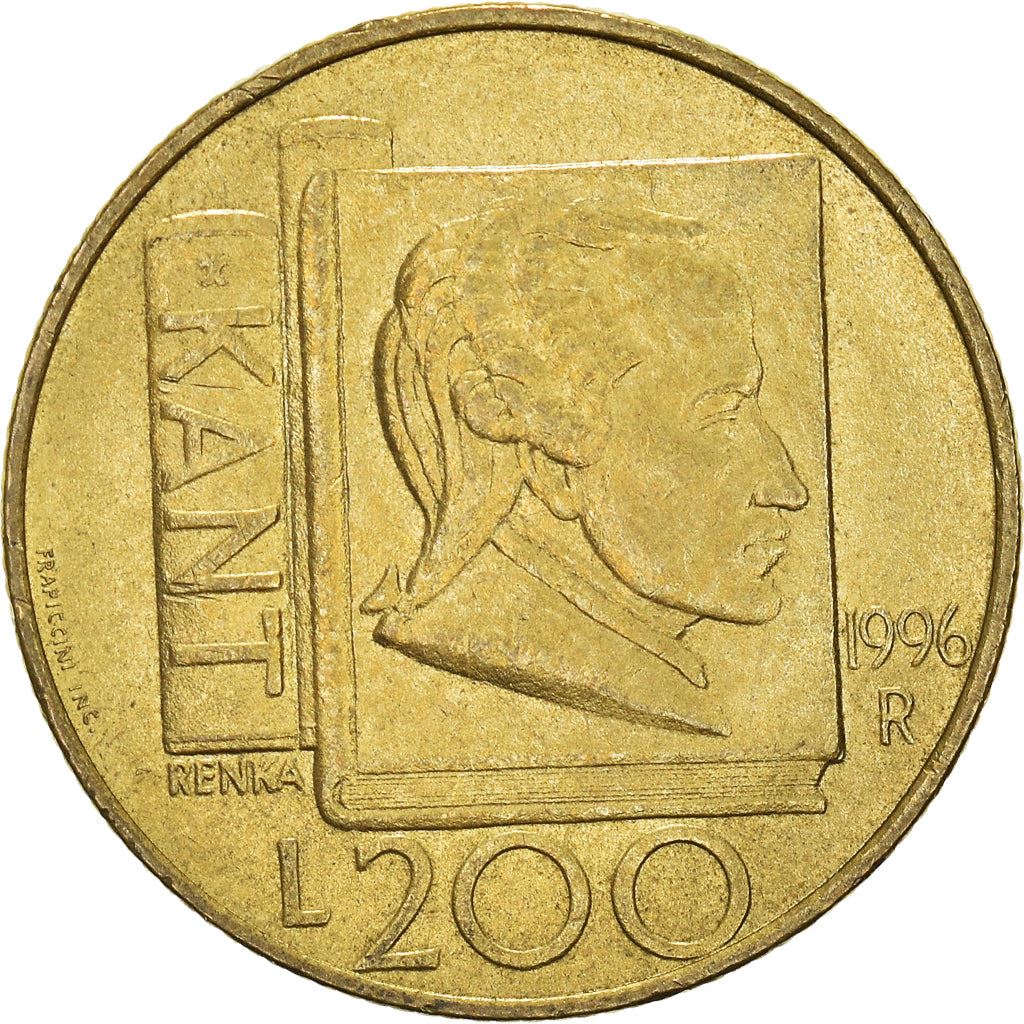 San Marino | 200 Lire Coin | Immanuel Kant | Km:356 | 1996