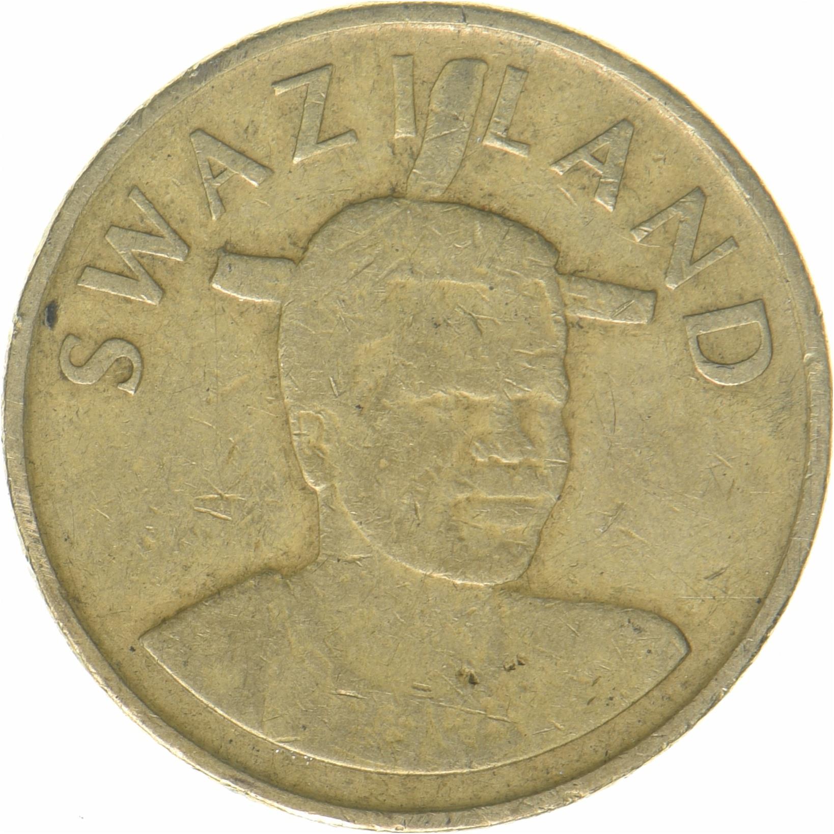 Kingdom of Swaziland | 1 Lilangeni Coin | King Mswati III | Ntfombi | KM:66 | 2015