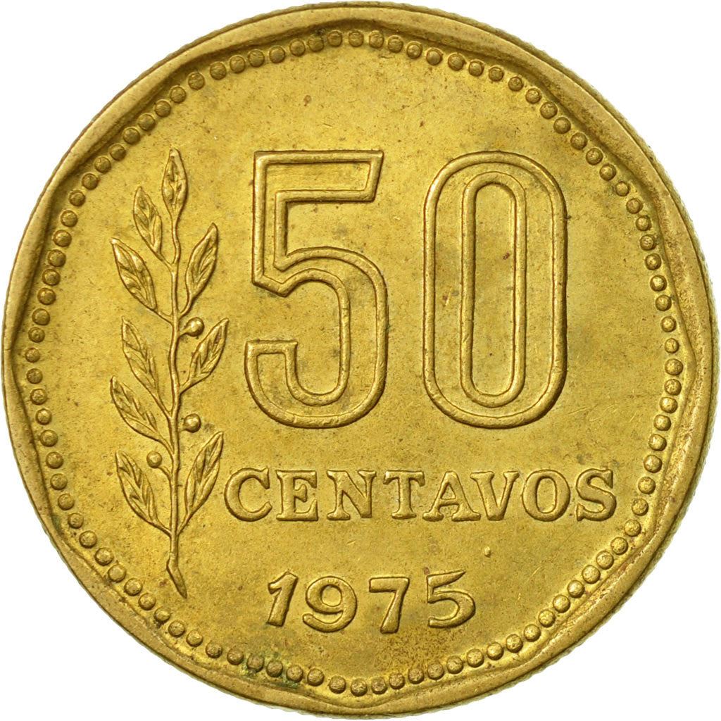 Argentina 50 Centavos Coin | Oudine | Phrygian cap | KM68 | 1970 - 1976