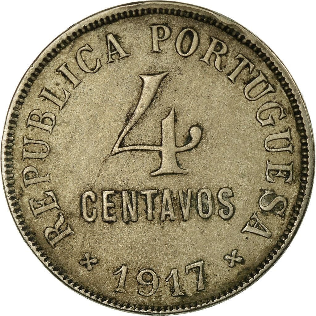 Portugal | 4 Centavos Coin | Copper-Nickel | Km:566 | 1917 - 1919