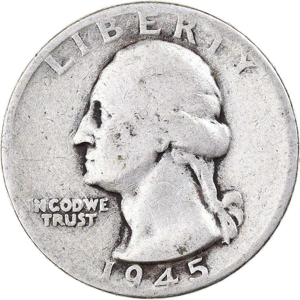 アメリカ合衆国 | 1/4ドル硬貨 | ジョージ・ワシントン | KM:164 | 1932年 - 1964年