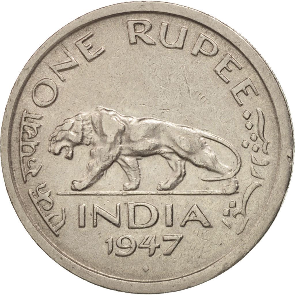 India - British | 1 Rupee Coin | King George VI | Km:559 | 1947
