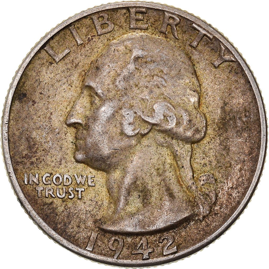 アメリカ合衆国 | 1/4ドル硬貨 | ジョージ・ワシントン | KM:164 | 1932年 - 1964年