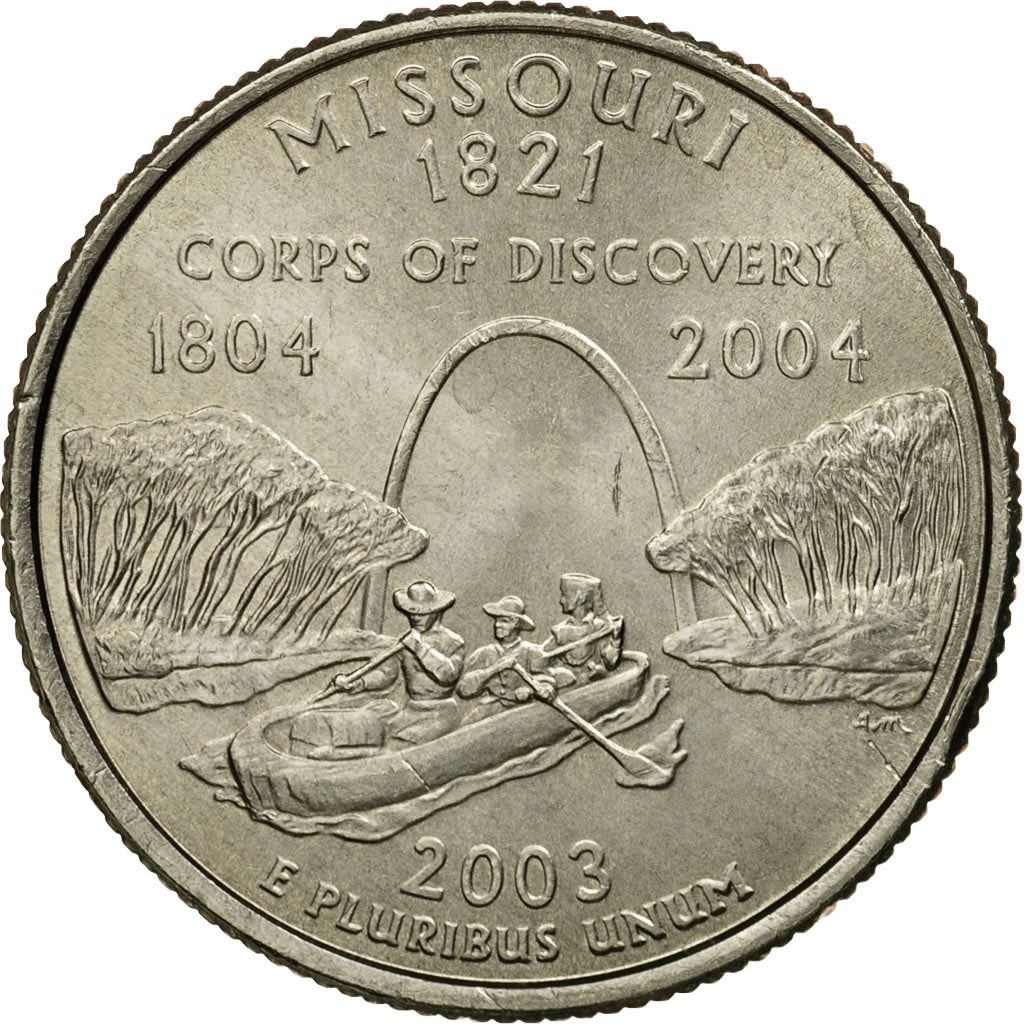 United States | 1/4 Dollar Coin | Missouri | Km:346 | 2003