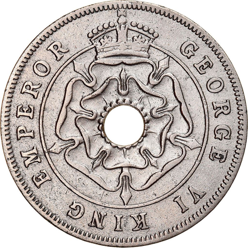 Southern Rhodesia | 1 Penny Coin | Crowned Flower | Km:8 | 1937 - 1942