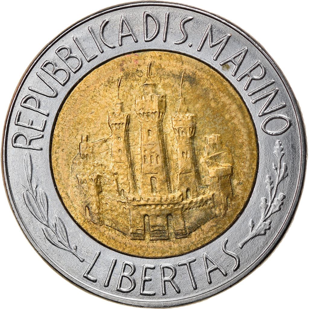 San Marino | 500 Lire Coin | Albert Einstein | Km:167 | 1984