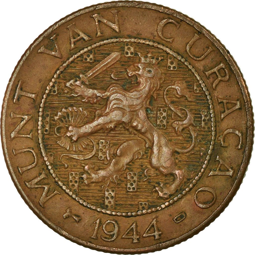 Curacao | 2.5 Cents Coin | Dutch Lion | Km:42 | 1944 - 1948