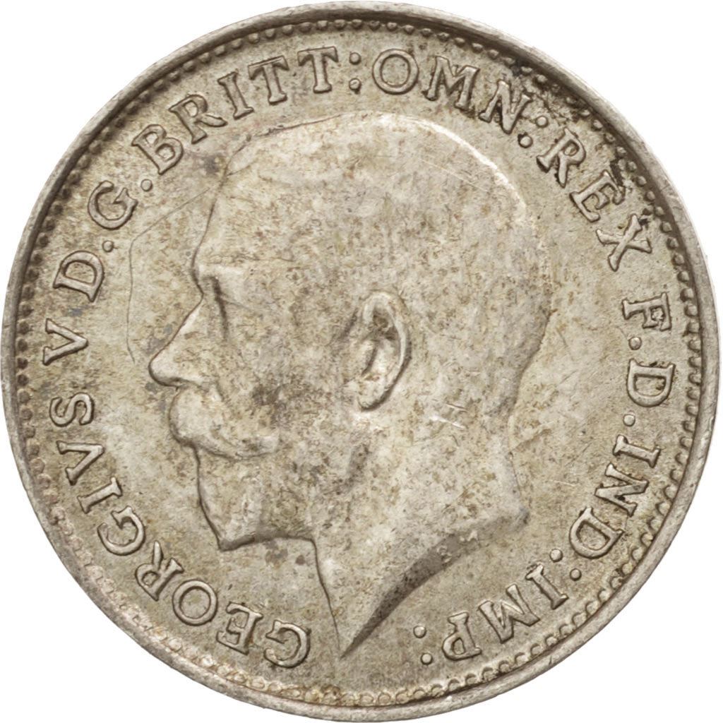 United Kingdom | 3 Pence Coin | George V | Km:813 | 1911 - 1920