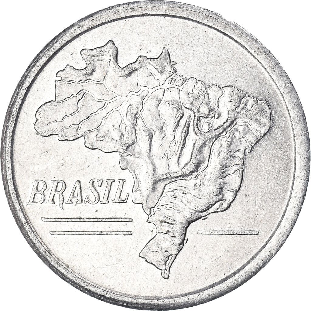 Brazil | 20 Cruzeiros Coin | Map of Brazil | Km:573 | 1965