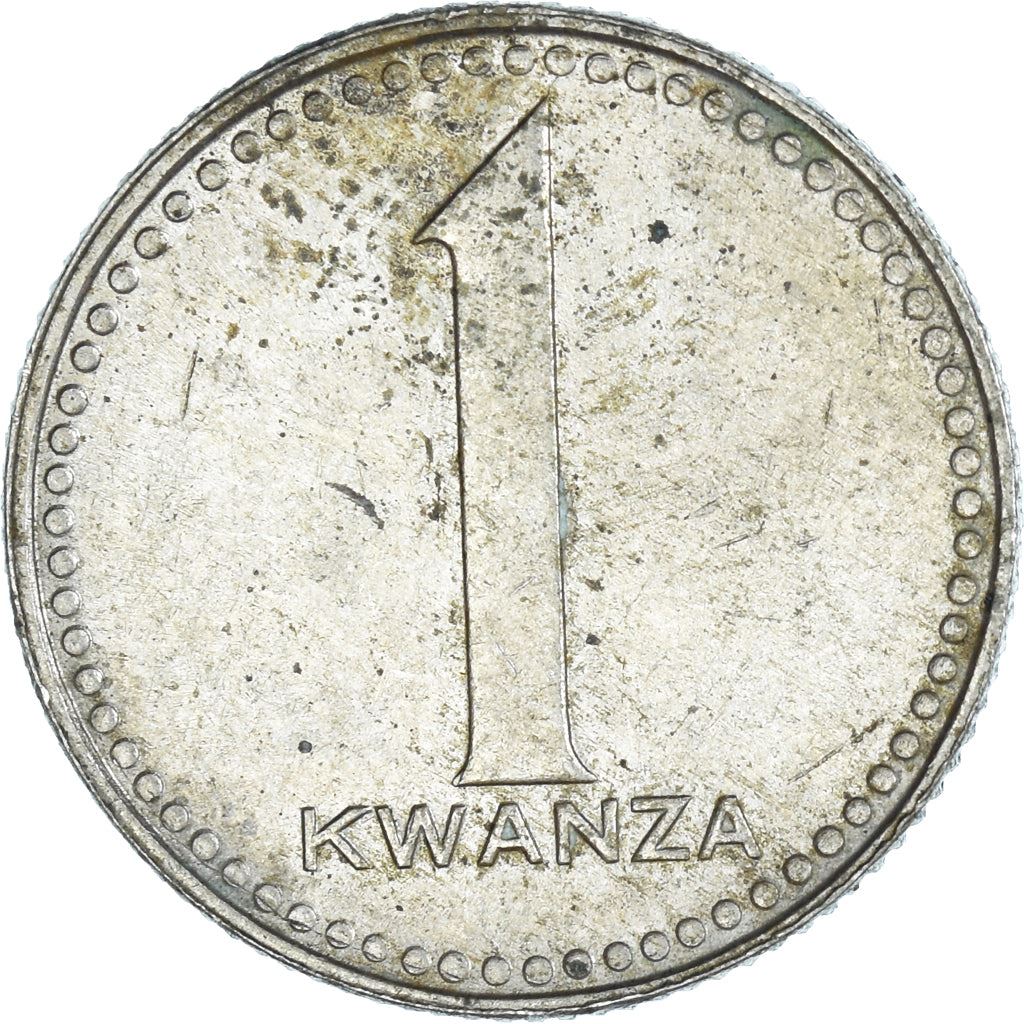 Angola | 1 Kwanza Coin | Gear | Wreath | Km:83 | 1977 - 1979