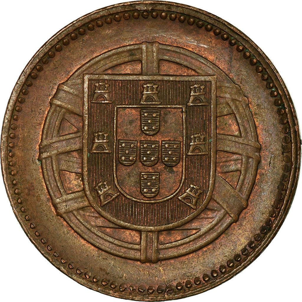 Portugal | Pièce de 2 centavos | Bronze | Sphère armillaire | Blason | Km : 568 | 1918 - 1921