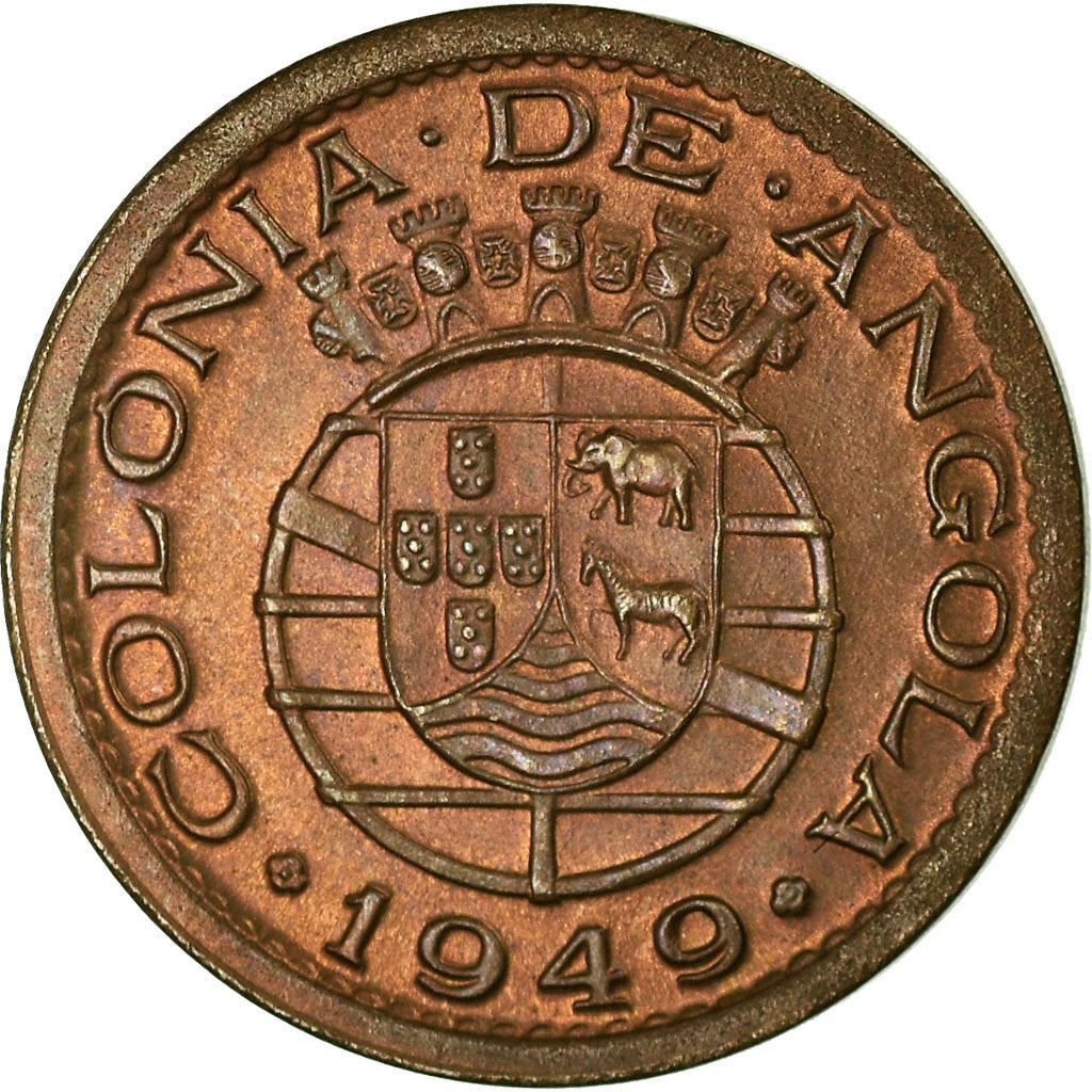 Angola | 10 Centavos Coin | Horse | Elephant | Shield | Km:70 | 1948 - 1949