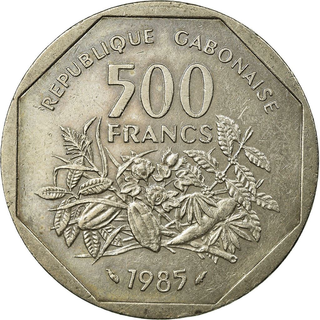 Gabon | 500 Francs Coin | Copper-Nickel | Fruit | Km:14 | 1985