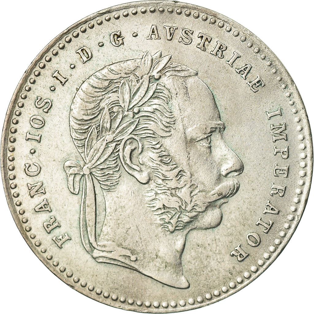 Austrian Empire | 20 Kreuzer Coin | Emperor Francis Joseph I | Imperial Eagle | Km:2212 | 1868 - 1872