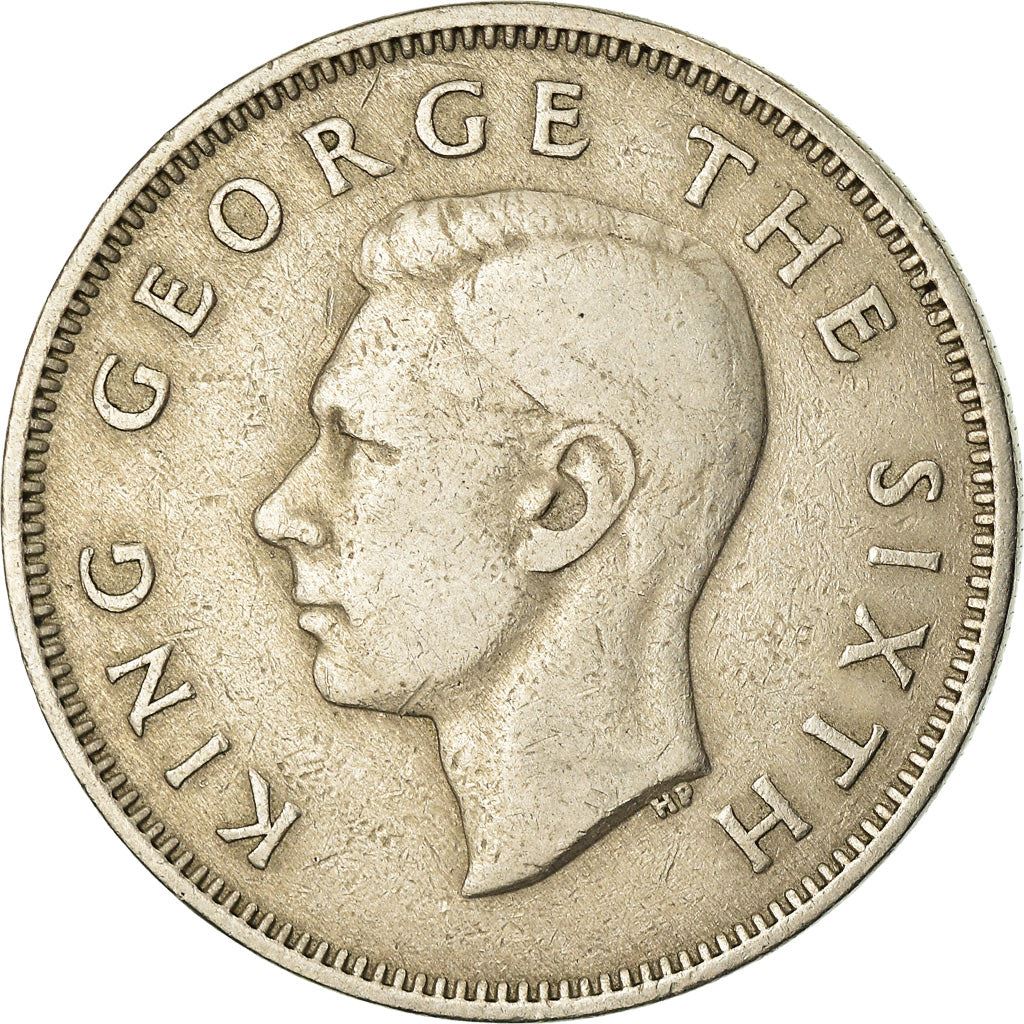 New Zealander 1 Florin Mønt | Kong George VI | Kiwi Fugl | KM18 | 1948 - 1951