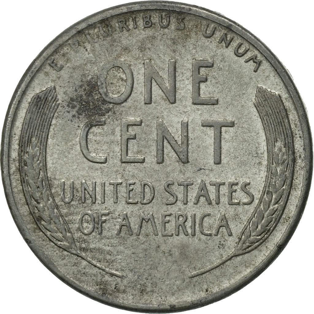 アメリカ合衆国 | 1セント硬貨 | エイブラハム・リンカーン | Km:132A | 1943年 - 1944年