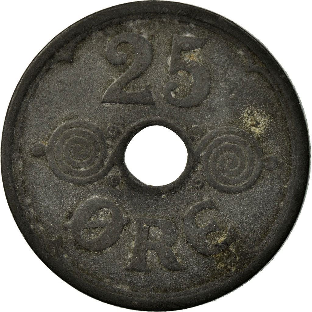 Denmark | 25 Ore Coin | Monogram | Km:823.2A | 1941 - 1945