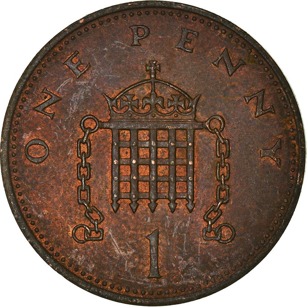 United Kingdom | 1 Penny Coin | Elizabeth II | Km:927 | 1982 - 1984