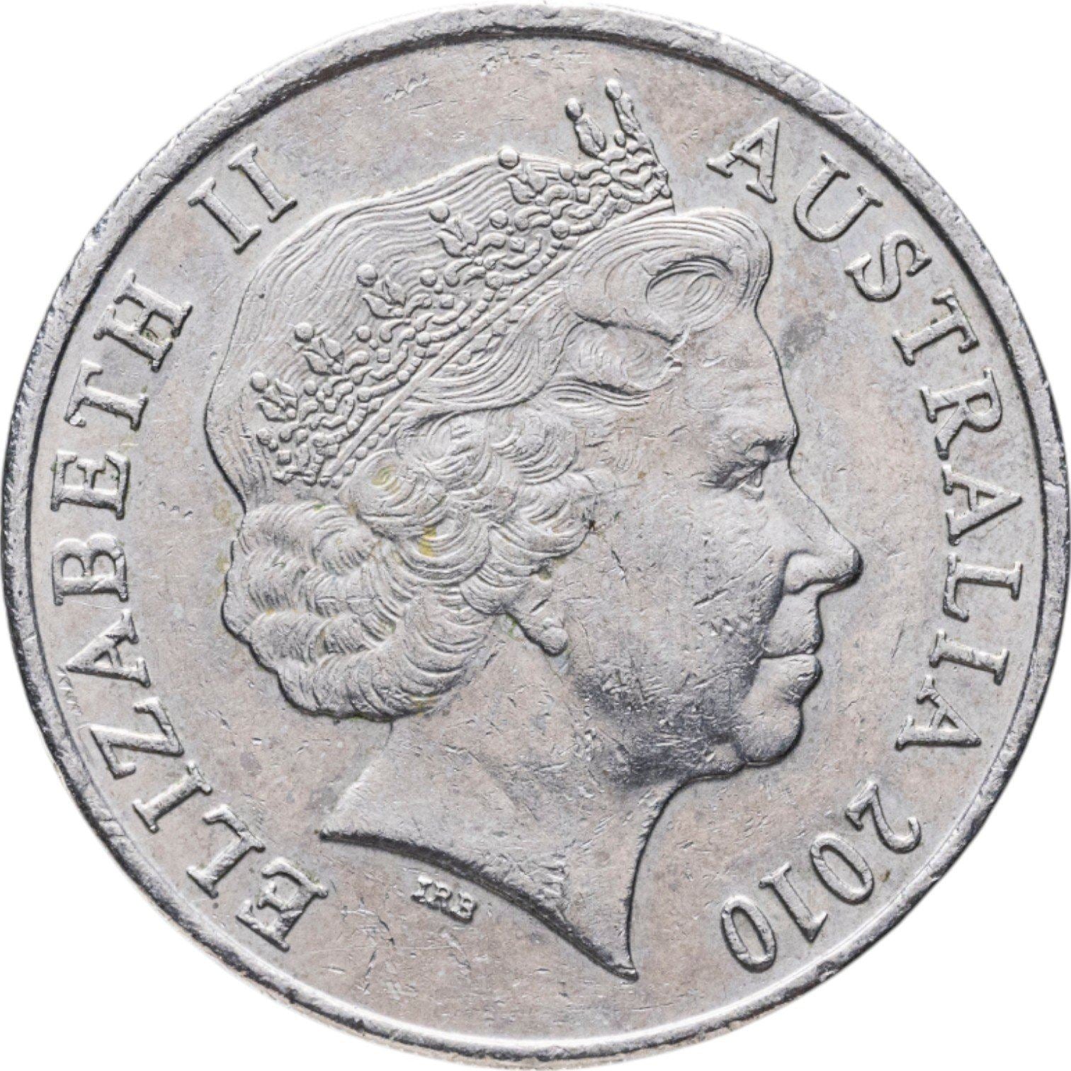 Australia | 20 Cents Coin | Anniversary of the Taxation Office | KM:1513 | 2010