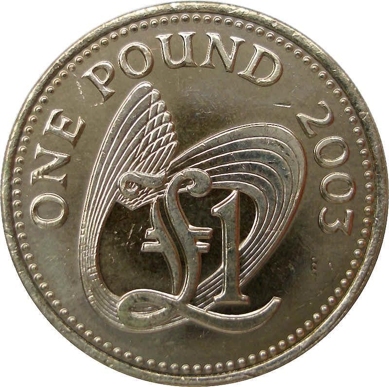 Guernsey 1 Pound Coin | Queen Elizabeth II | KM110 | 2001 - 2012