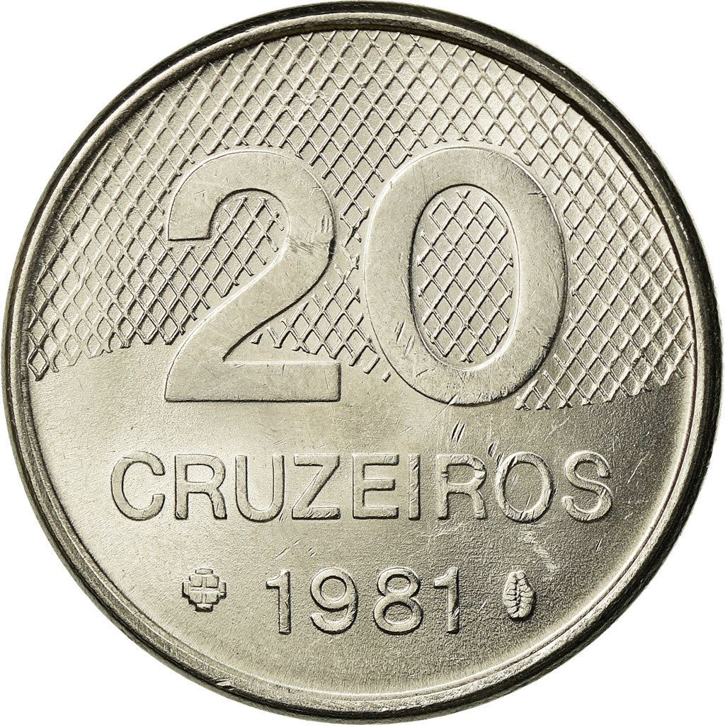 Brazil | 20 Cruzeiros Coin | Saint Francis Church | Km:593 | 1981 - 1984
