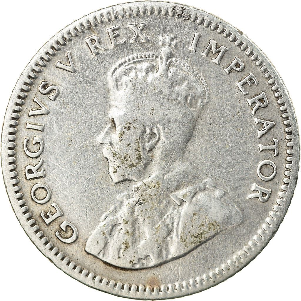 South Africa | 6 Pence Coin | George V | Flowers | Protea | Km:16.2 | 1931 - 1936