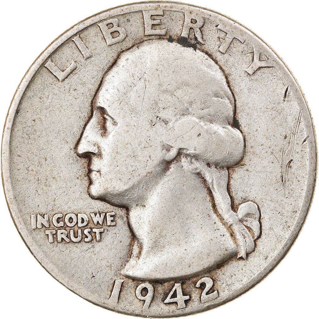 アメリカ合衆国 | 1/4ドル硬貨 | ジョージ・ワシントン | KM:164 | 1932年 - 1964年