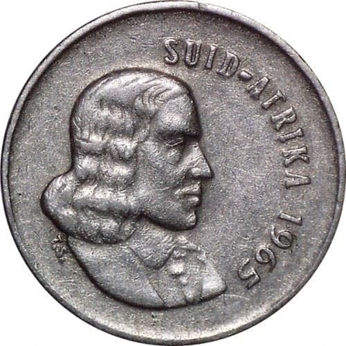 South Africa 5 Cents Coin | Afrikaans Legend - SUID-AFRIKA | KM67.2 | 1965 - 1969