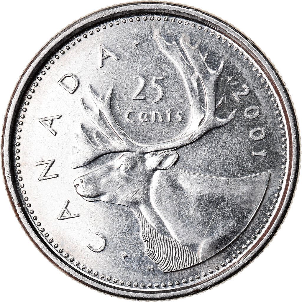 Canada | 25 Cents Coin | Caribou | Km:184B | 1999 - 2003