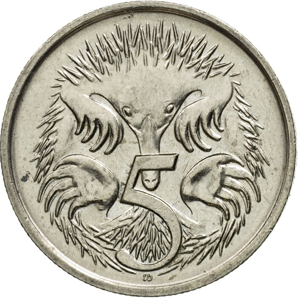 Australia | 5 Cents Coin | Echidna | Km:80 | 1985 - 1998