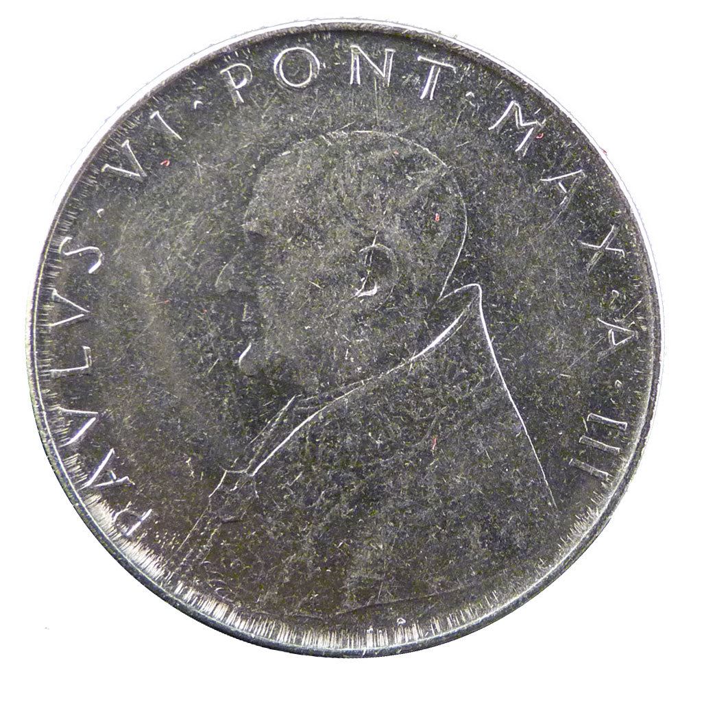 Vatican City | 100 Lire Coin | Paul VI | Km:82 | 1963 - 1965