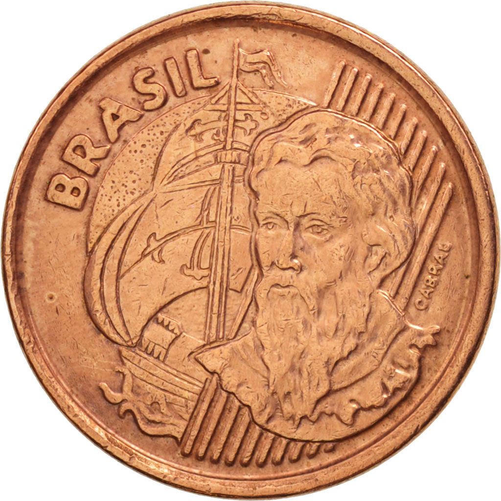 Brazil | 1 Centavo Coin | Pedro Álvares Cabral | Km:647 | 1998 - 2004