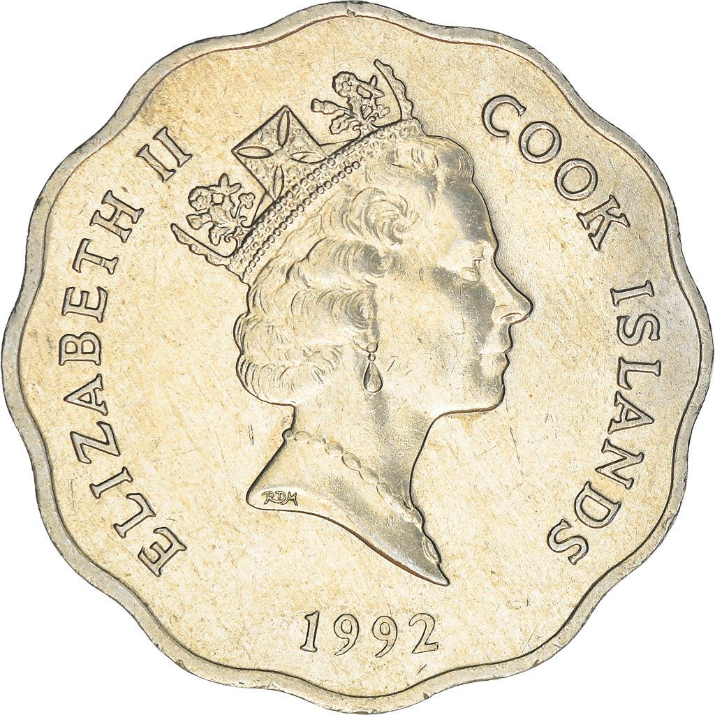 Cook Islands | 1 Dollar Coin | Elizabeth II | Tangaroa | Km:37 | 1987 - 1994