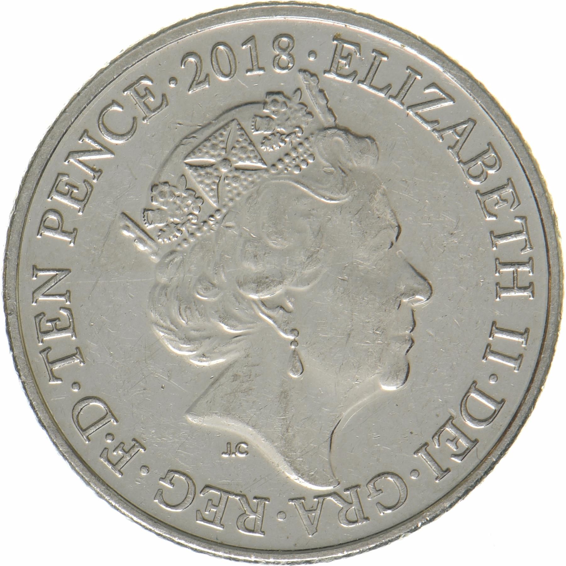 United Kingdom | 10 Pence Coin | Loch Ness Monster | KM:1537 | 2018 - 2019