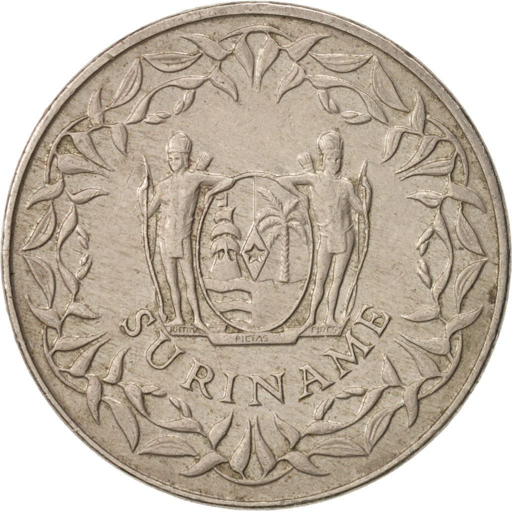 Suriname | 250 Cents Coin | Wreath | Natives | Km:24 | 1987 - 2015