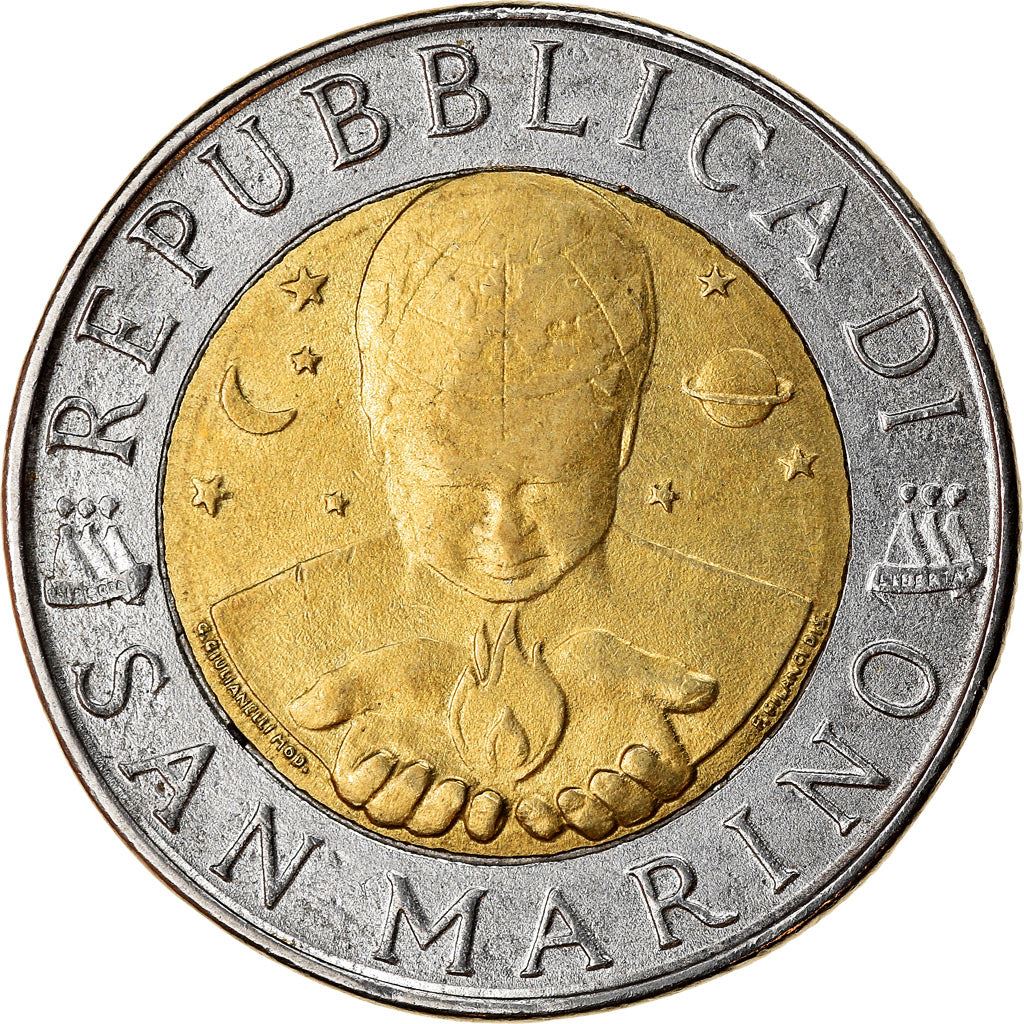 San Marino | 500 Lire Coin | Friedrich Hegel | Km:357 | 1996