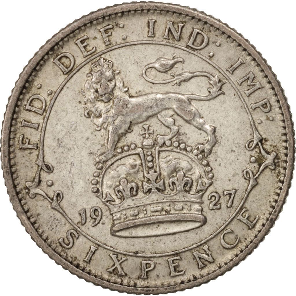 United Kingdom | 6 Pence Coin | George V | Km:828 | 1926 - 1927