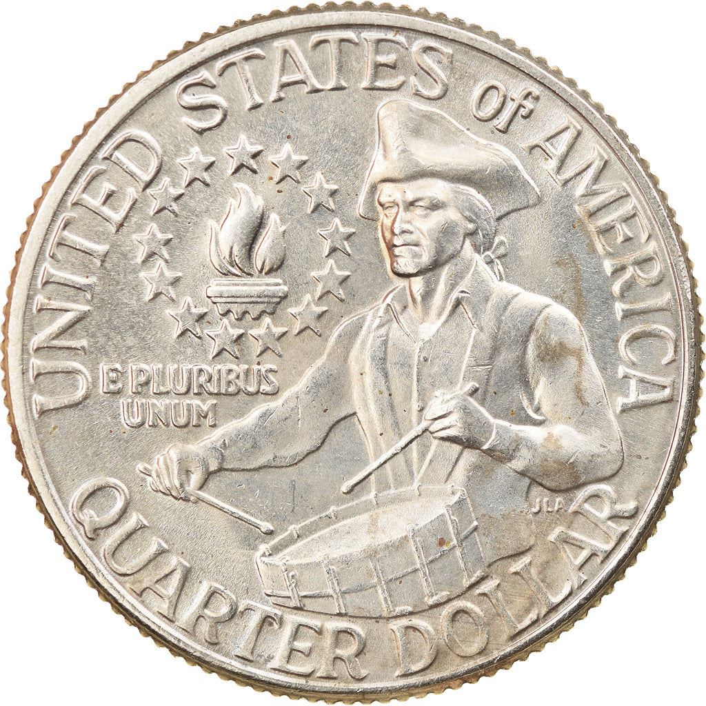 United States | ¼ Dollar Coin | Patriot Drummer | Copper-nickel clad copper | KM:204 | 1976