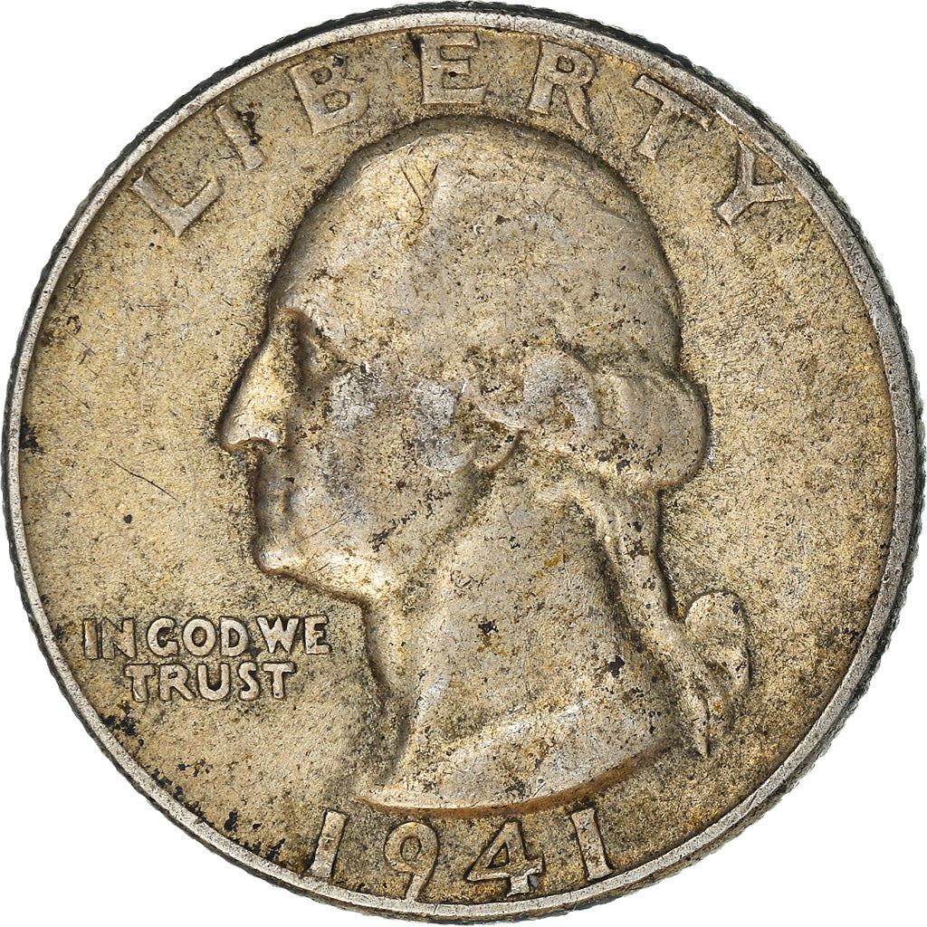 アメリカ合衆国 | 1/4ドル硬貨 | ジョージ・ワシントン | KM:164 | 1932年 - 1964年