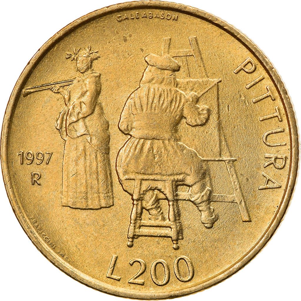 San Marino | 200 Lire Coin | Painting | Km:366 | 1997