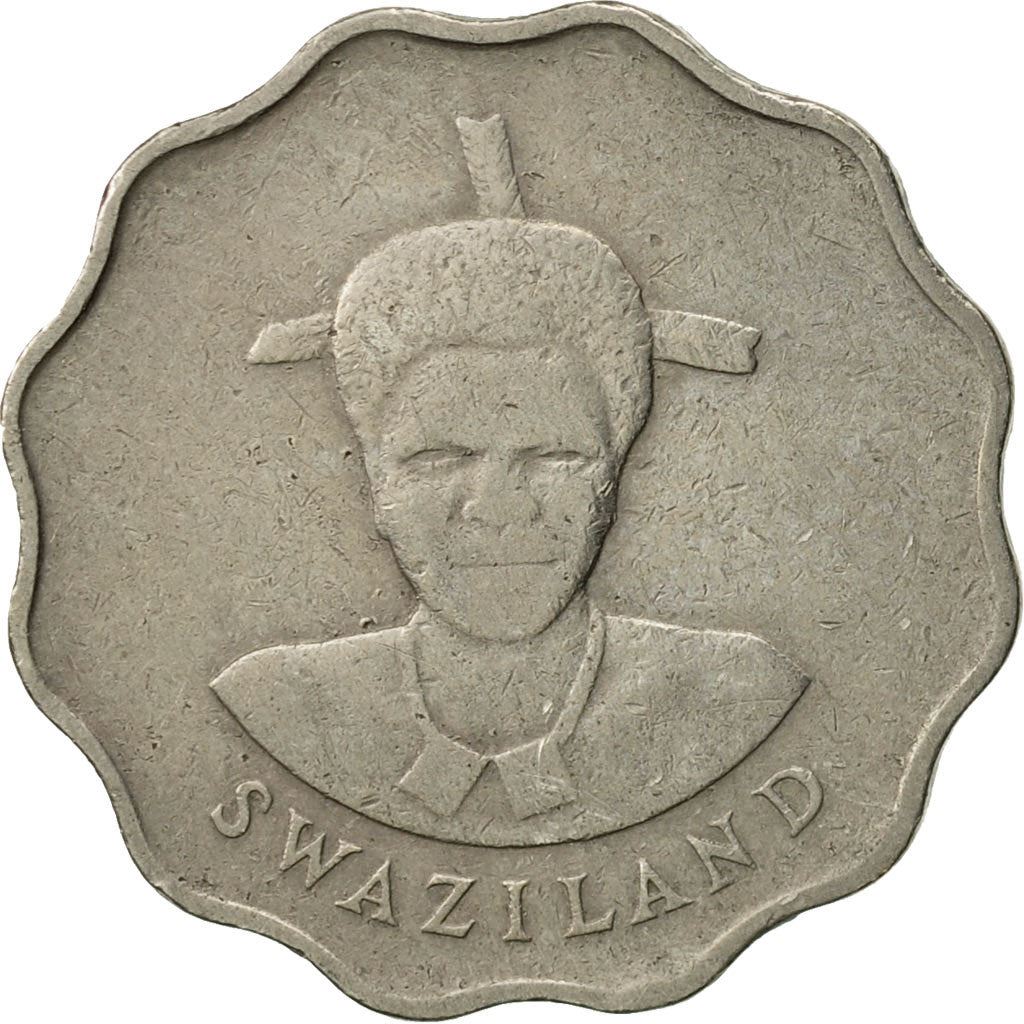 Moneta 5 centów Eswatini | Król Mswati III | Lilia arumska | KM40.1 | 1986