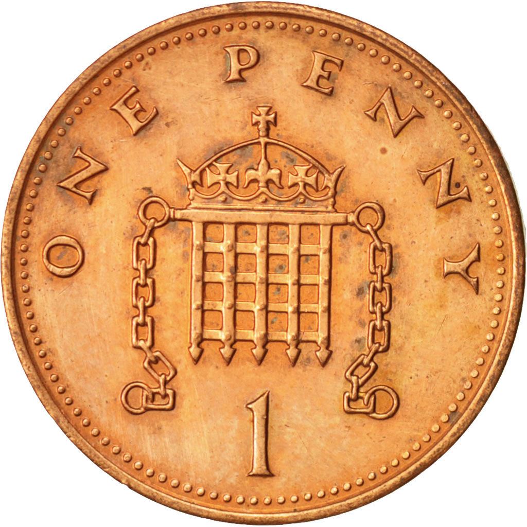 United Kingdom | 1 Penny Coin | Elizabeth II | Km:935 | 1985 - 1992
